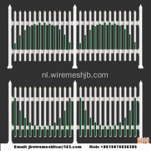 Kunststof tuinomheining / pvc-staalpiketafrastering